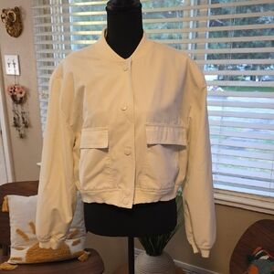 Steve Madden Off-White Bomber Jacket